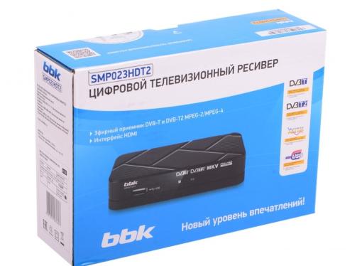 Цифровой телевизионный DVB-T2 ресивер BBK SMP023HDT2 темно-серый