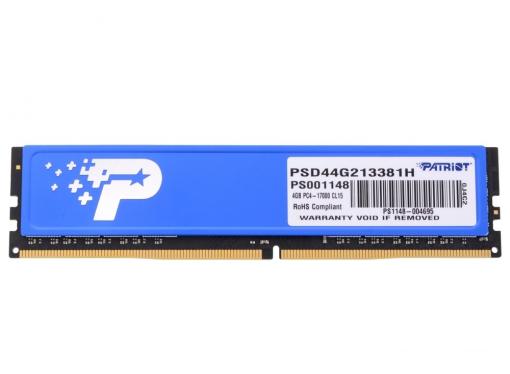 Память DDR4 4Gb (pc-17000) 2133MHz with HS Patriot PSD44G213381H
