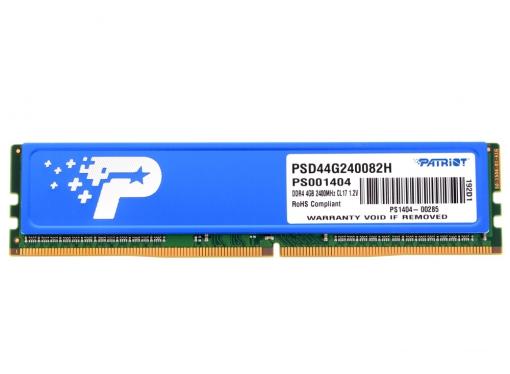 Память DDR4 4Gb (pc-19200) 2400MHz Patriot with HS DRx16bit PSD44G240082H