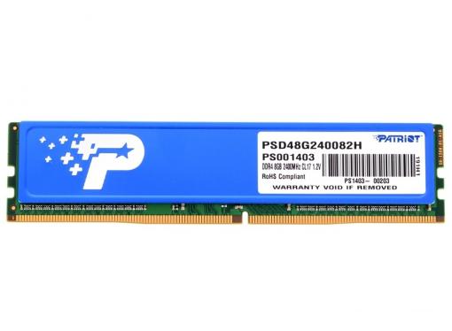 Память DDR4 8Gb (pc-19200) 2400MHz Patriot with HS PSD48G240082H