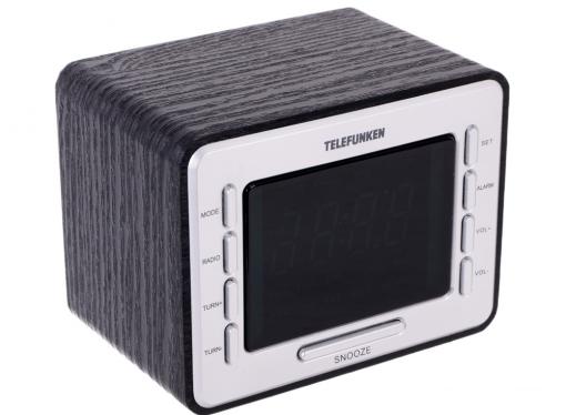 Часы с радиоприемником TELEFUNKEN TF-1508 (черный c зеленым)