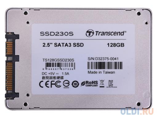 SSD накопитель Transcend SSD230 TS128GSSD230S 128GB SATA III/2.5