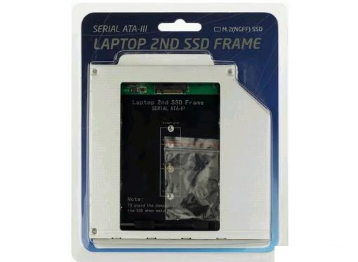 ORIENT UHD-2M2C12, Шасси для SSD M.2 (NGFF) для установки в SATA отсек оптического привода ноутбука 12.7 мм