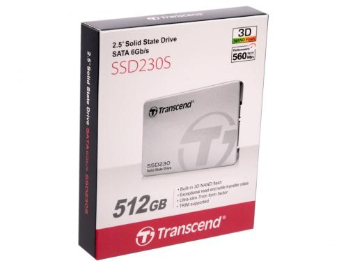 SSD накопитель Transcend SSD230 TS512GSSD230S 512GB SATA III/2.5