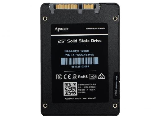 SSD накопитель Apacer AS340G AP120GAS340G-1 120 Gb SATA III/2.5