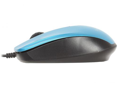 Мышь Oklick 195M blue/black optical (800dpi) USB (2but)